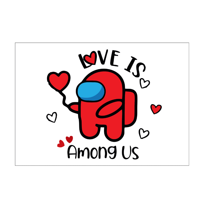 Love Is Among Us Valentines Card Personalised Gift Personalise It