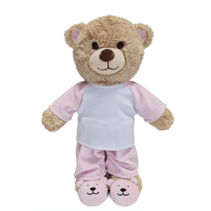 Bear In Slippers & Pyjama’s, Personalised Gift
