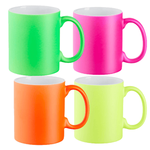Neon Mugs, Personalised Gift