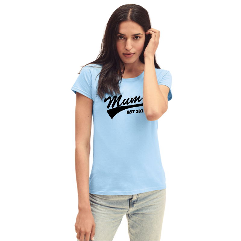Mum Est T-Shirt, Personalised Gift.