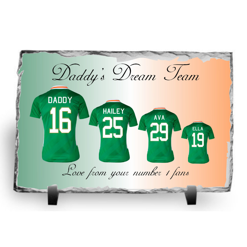 Football Jersey Slate, Personalised Gift