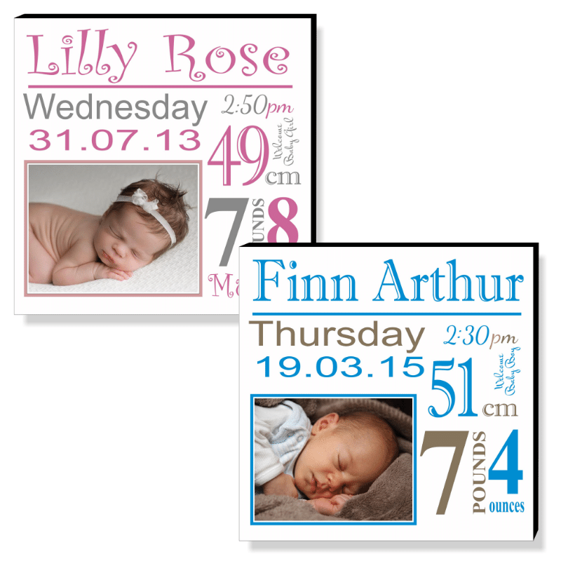 Personalised Baby Panel, Personalised Gift