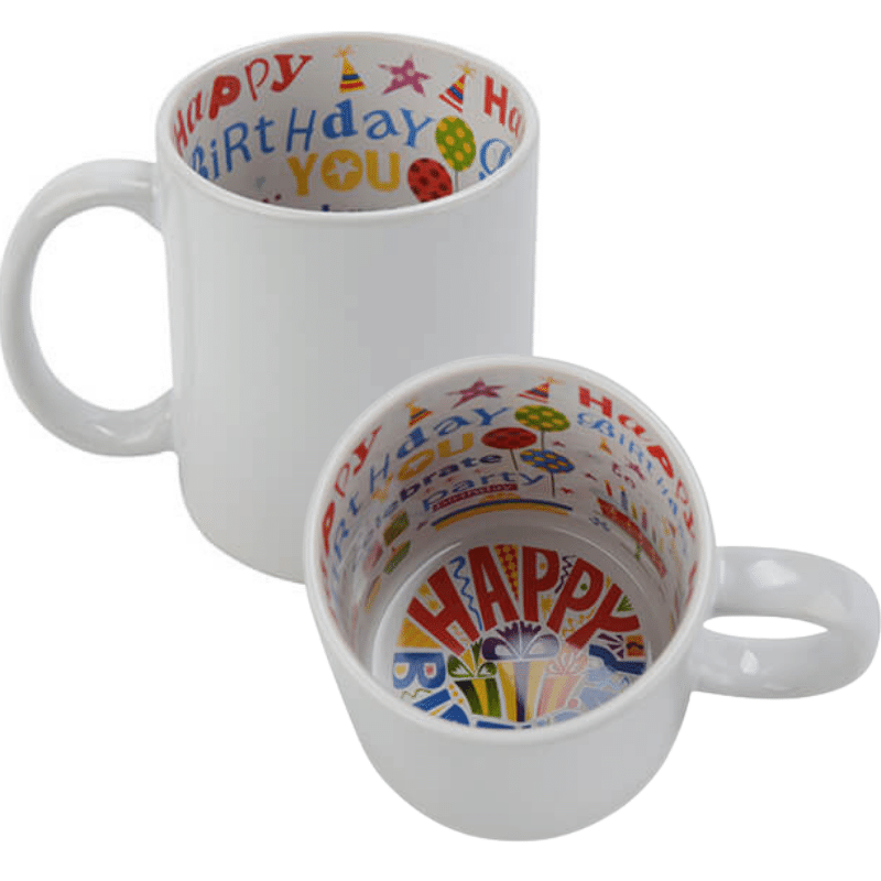 Happy Birthday Design Mug, Personalised Gift