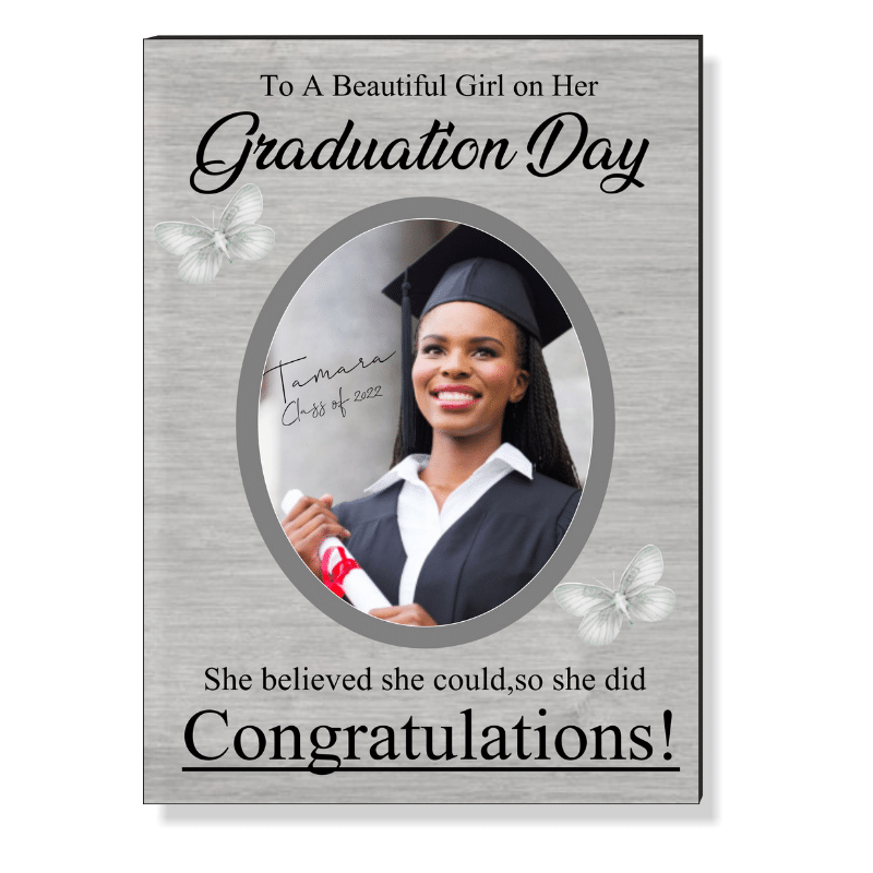 Graduation Photo Panel With Easel, Personalised Gift