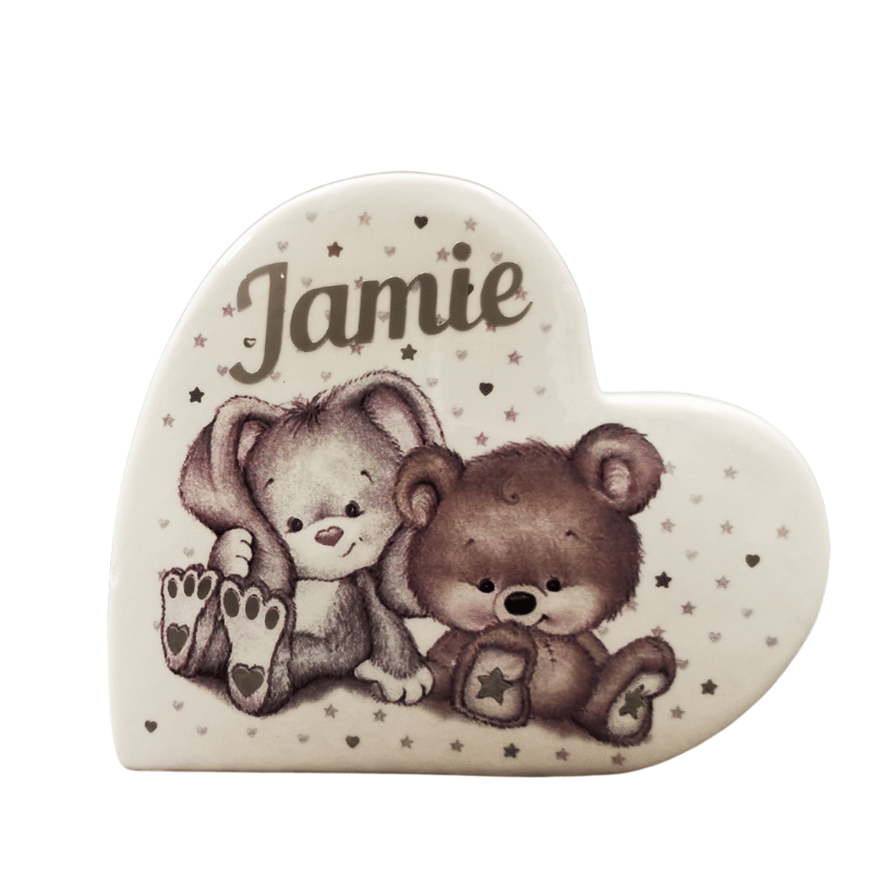 Heart Shaped Money Box, Personalised Gift