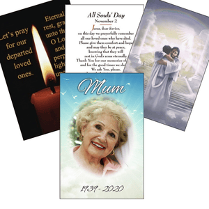 All Souls Memorial Wallet Card, Personalised Gift