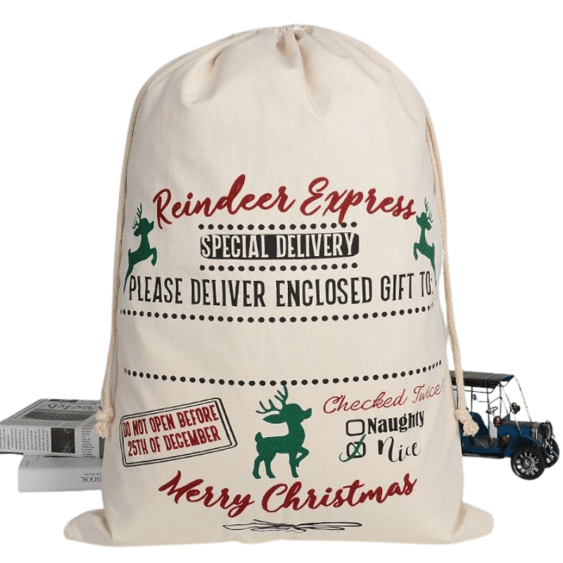 Reindeer Express Special Delivery Santa Sack, Personalised Gift