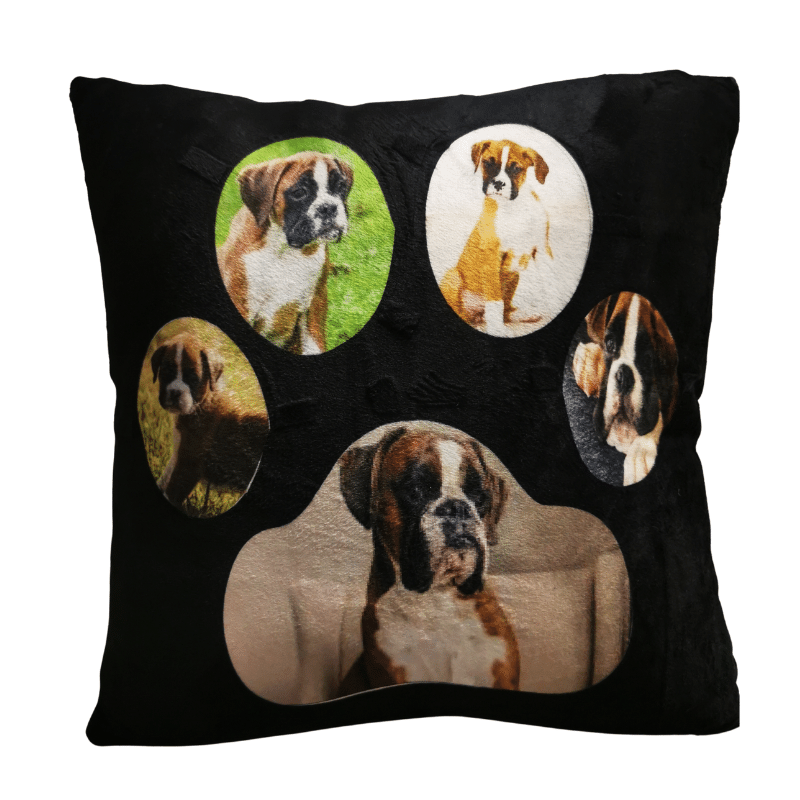 Paw Print Cushion, Personalised Gift
