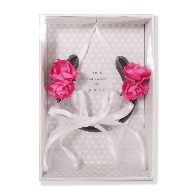 Real Pony Shoe Fuchsia Flowers, Personalised Gift