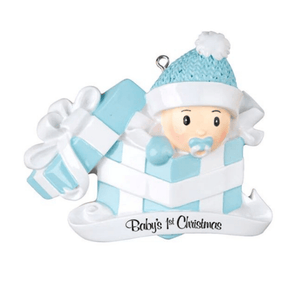 Baby's First Christmas Ceramic Decoration, Personalised Gift
