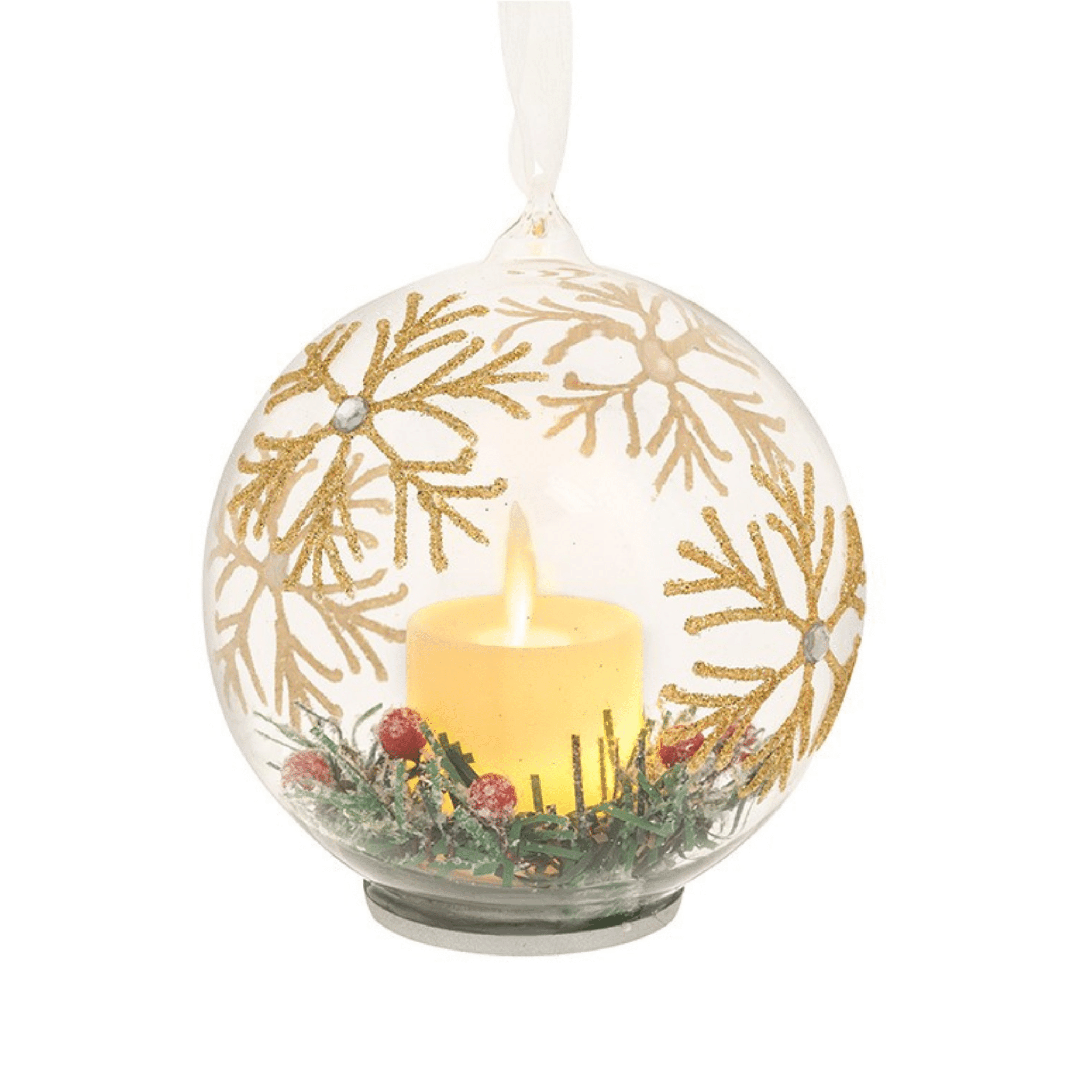 Christmas Candle Bauble, Personalised Gift