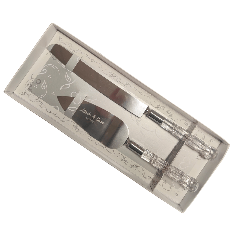 Engraved Cake Knife Set, Personalised Gift