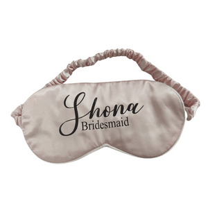 Satin Eye Mask, Personalised Gift.