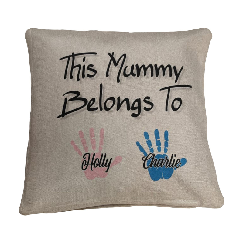 This Mummy Belongs to, Cushion, Personalised Gift