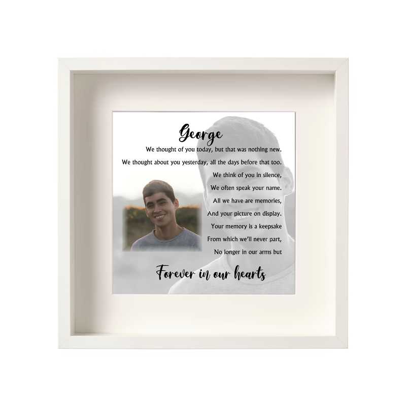 Large Memorial Frame, Personalised Gift