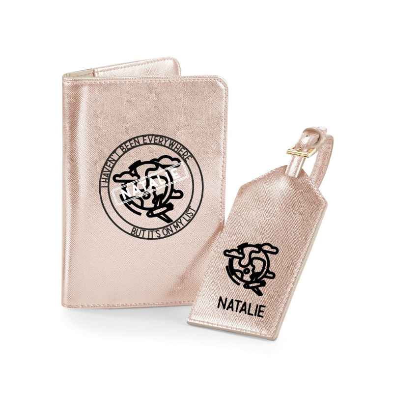 Boutique Travel Set with Stamp, Personalised Gift