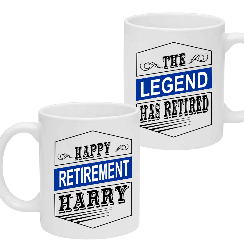 Legend Retirement Mug, Personalised Gift
