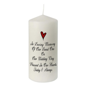 Cartoon Couple Personalised Wedding Candles, Personalised Gift