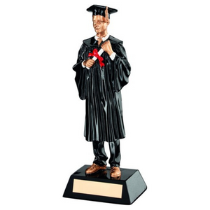 Blk|Gold Resin Graduate Figure , Personalised Gift