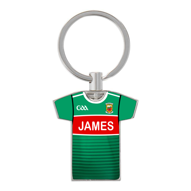 Mayo Jersey Keyring, Personalised gift