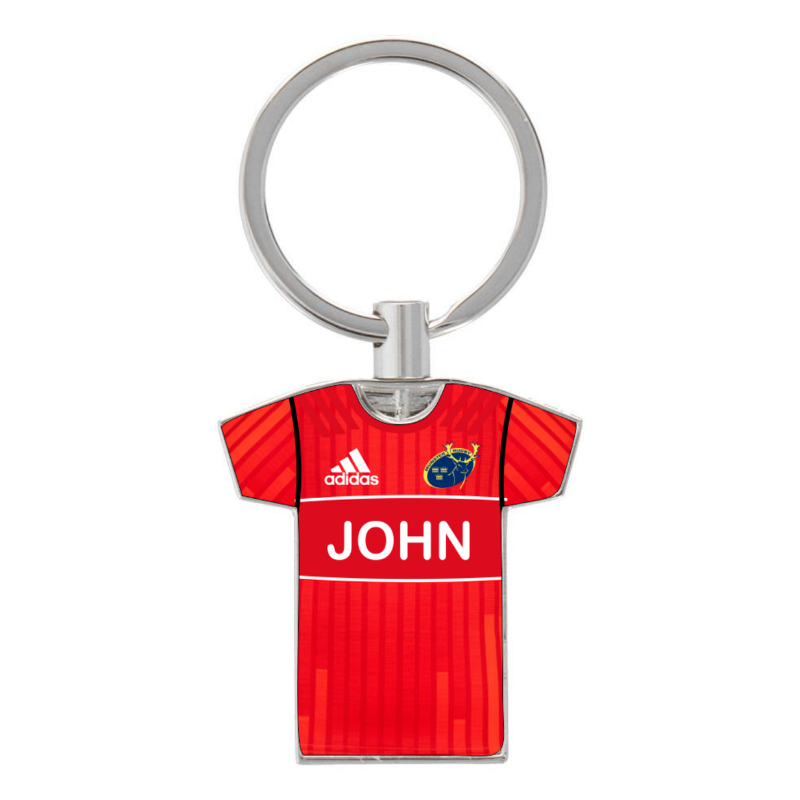 Munster Jersey Keyring, Personalised gift