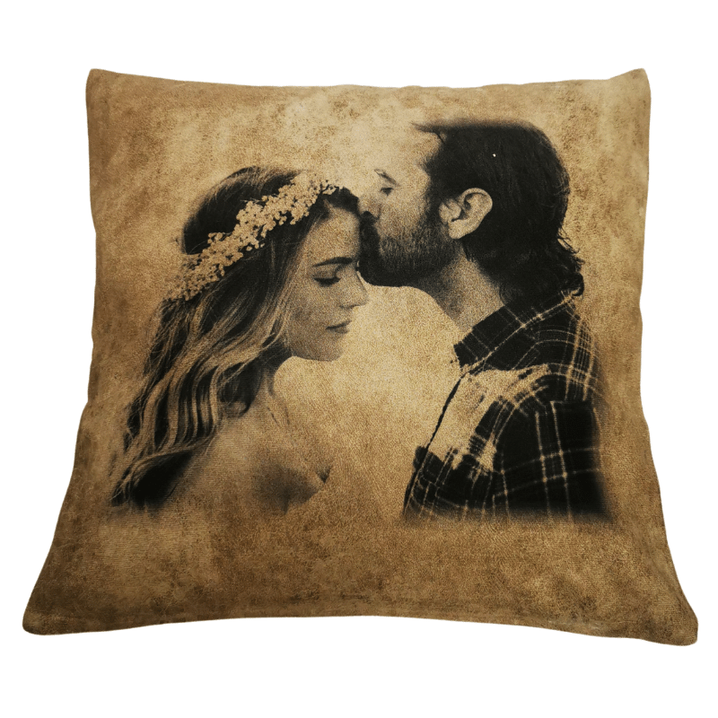 Faux Leather cushion, Personalised Gift