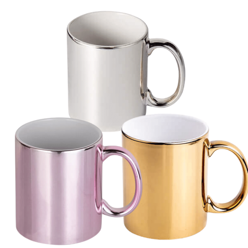 Super Shiny Metallic Mug Personalised Gift