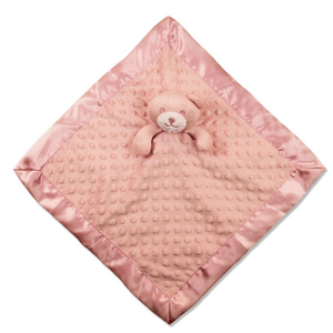 Bear Comfort Blanket With Dimples & Satin Trim, Personalised Gift