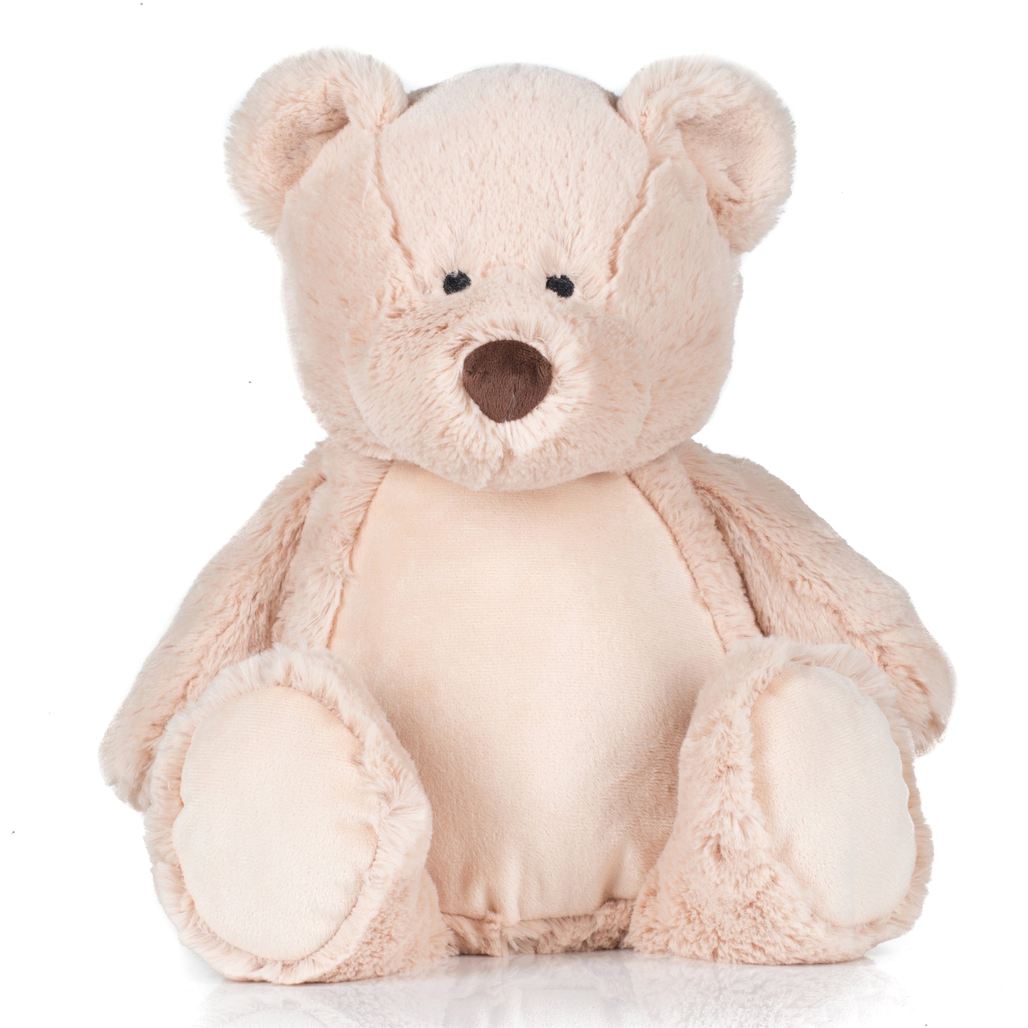 Beige Zippy Bear, Personalised Gift