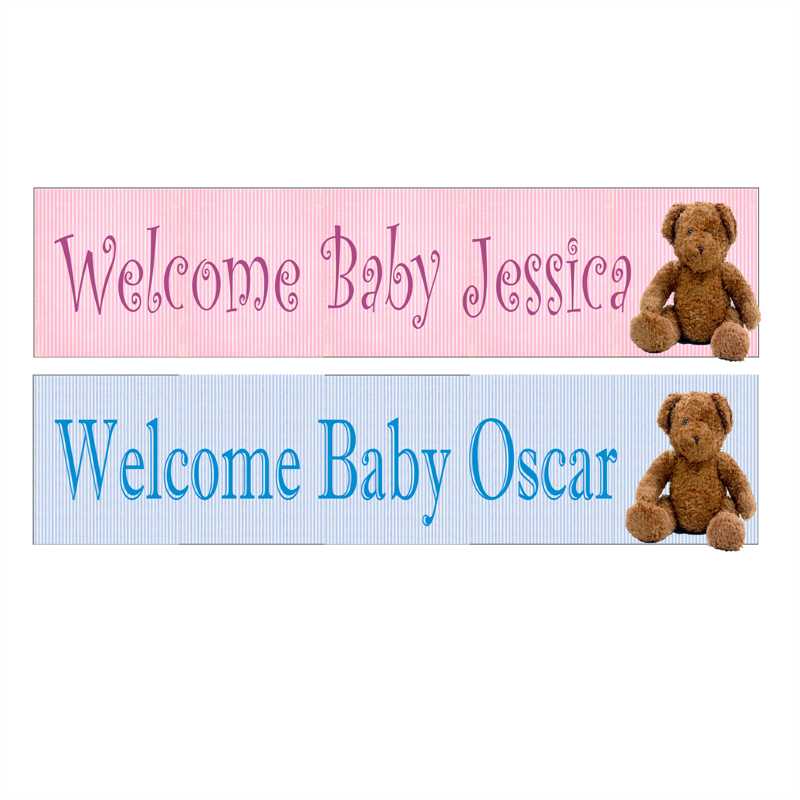 New Baby Banner, Personalised Gift
