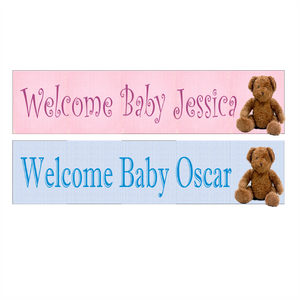 New Baby Banner, Personalised Gift