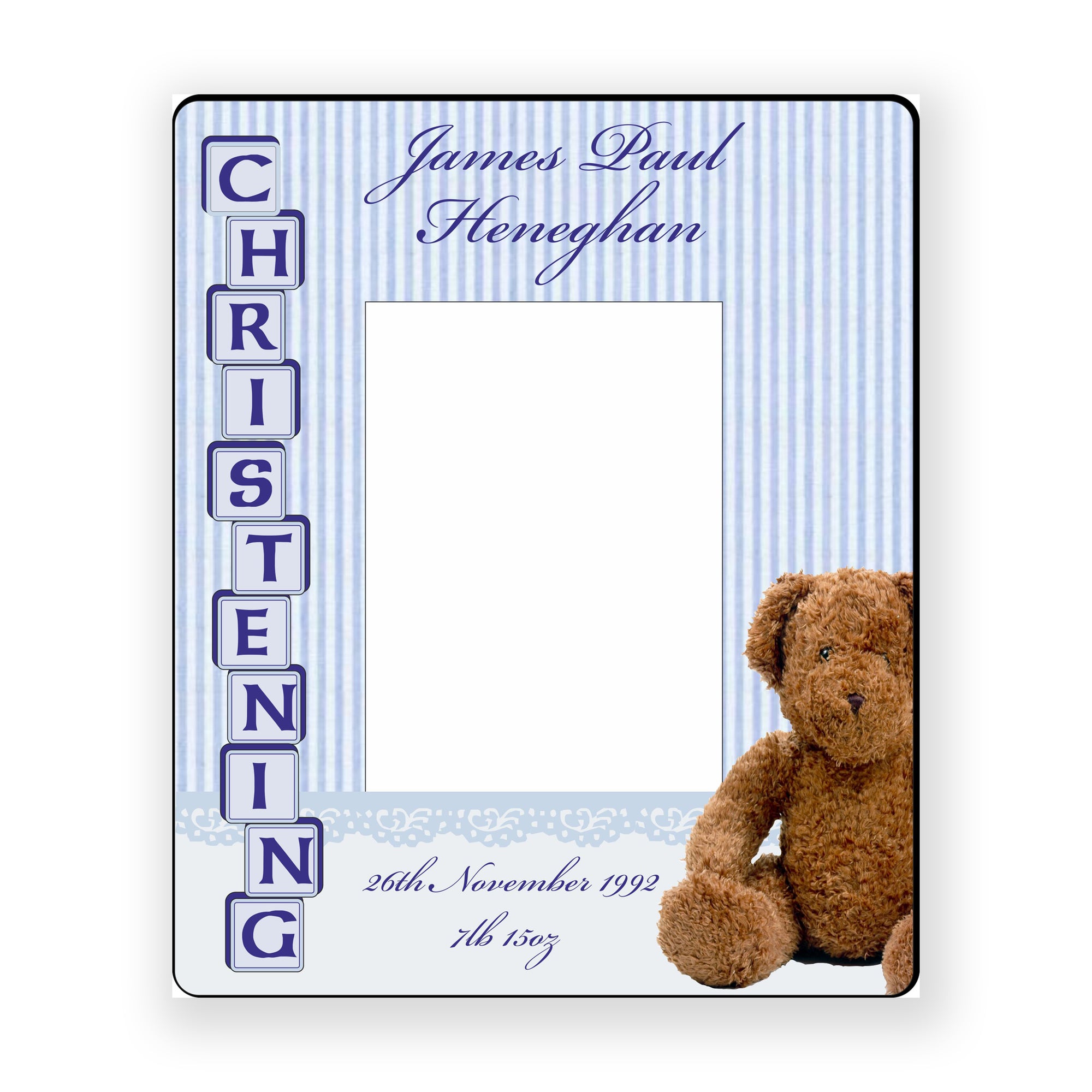 Christening Frame - Personalise It