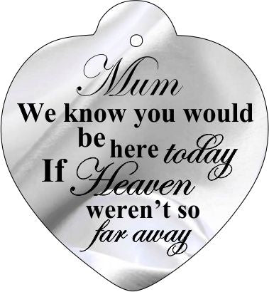 Small Heart Bouquet Charm, Personalised Gift