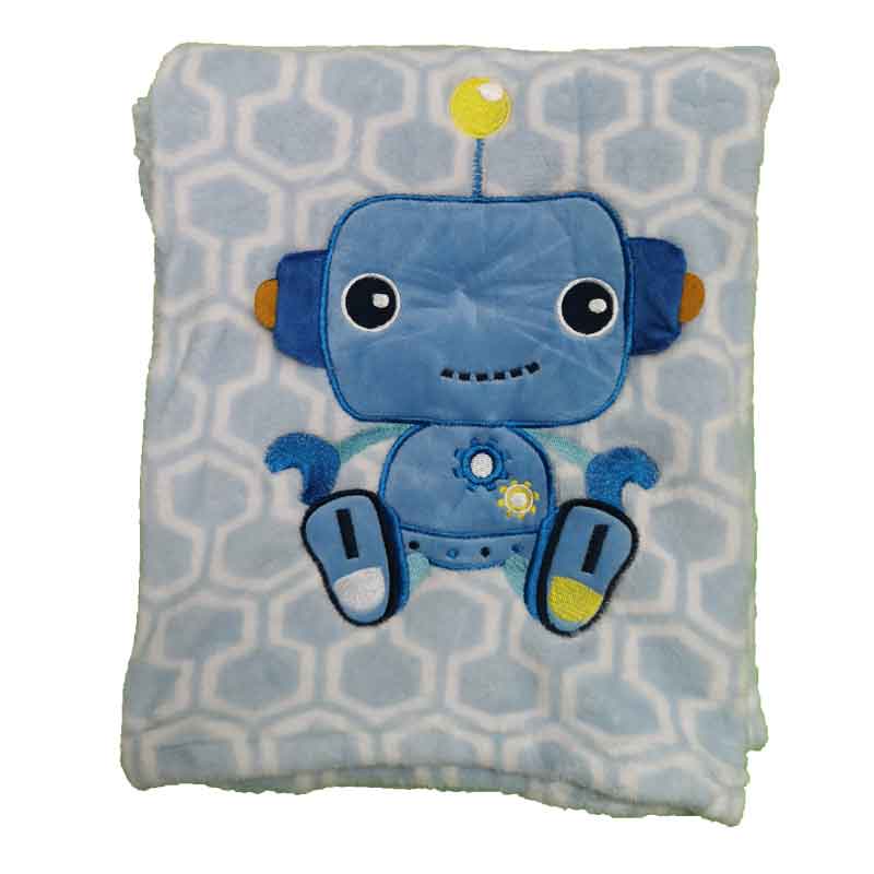 Robot fleece wrap, Personalised Gift