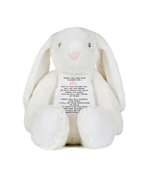 Flowergirl Bunny, Personalised Gift