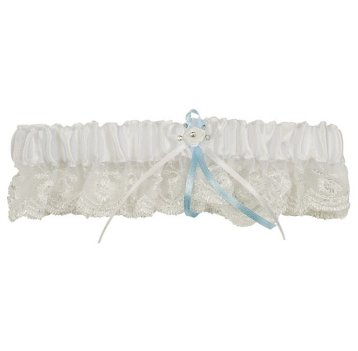 Lace Garter with Diamanté - Personalise It