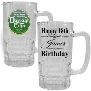 Glass Tankard Personalised Gift