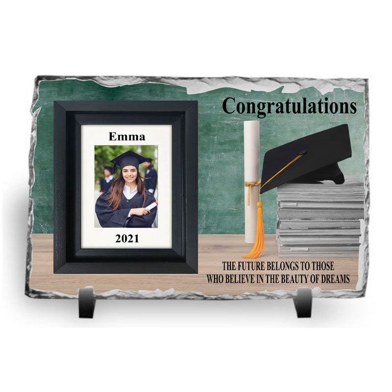 Congratulations Graduation Slate, Personalised Gift.