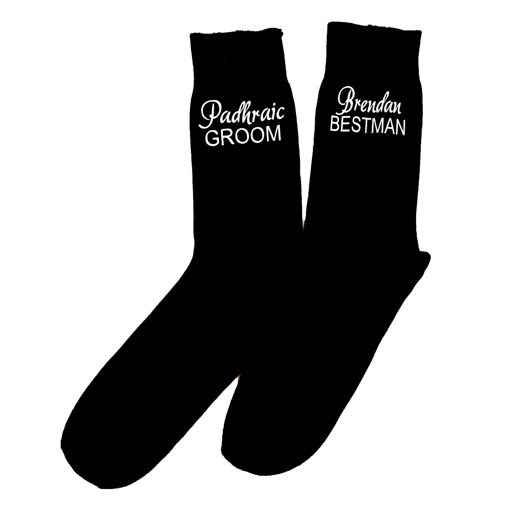 Custom Groom & Groomsman Socks, Personalised Gift