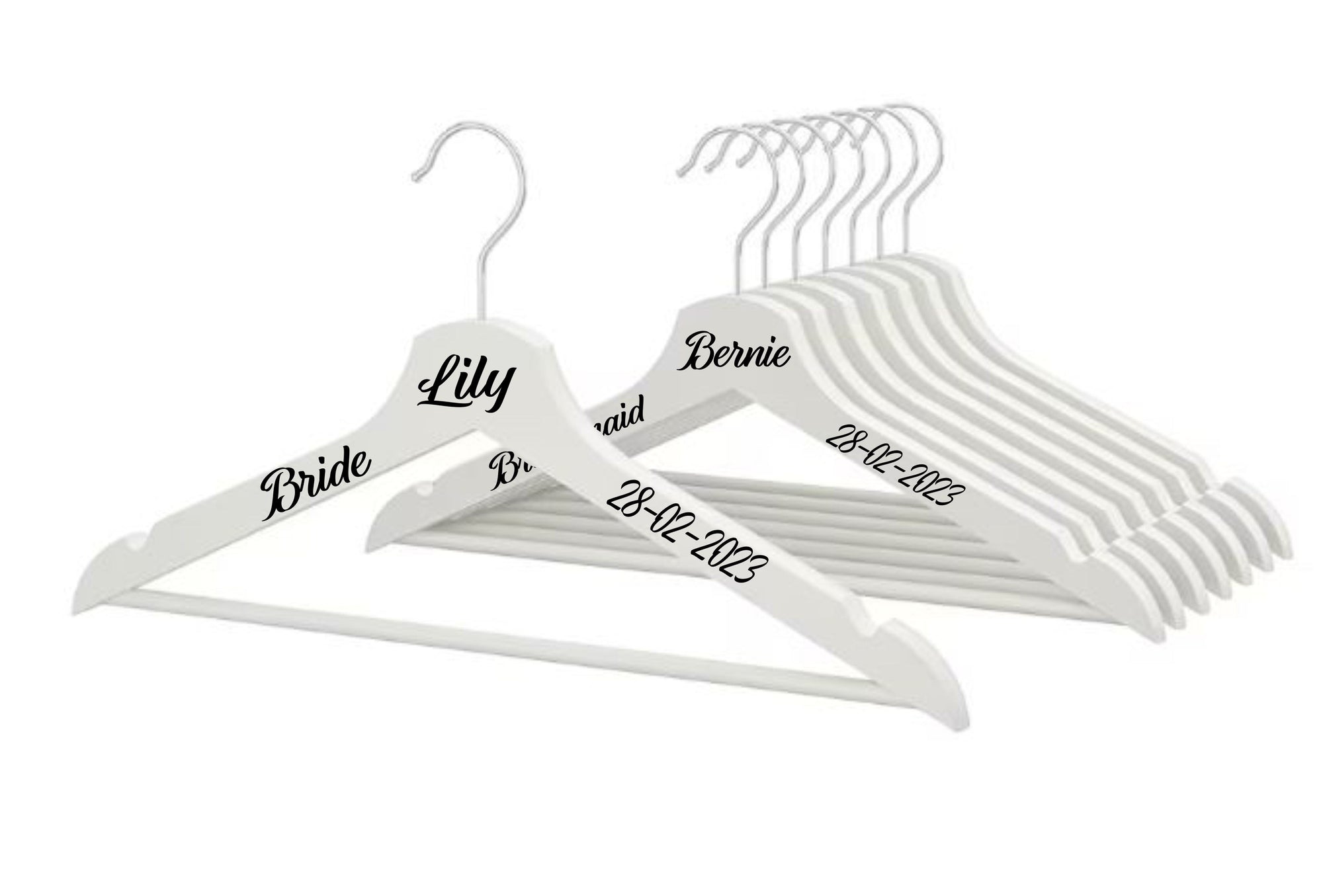 Wedding Hangers, Personalised Gift.