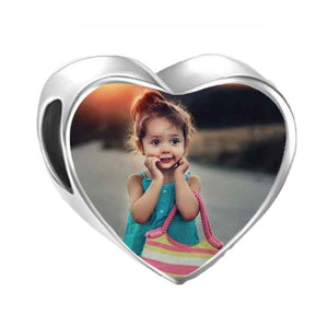 Heart Photo Bead, Personalised Gift