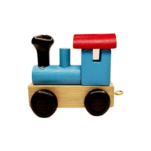 Colour Wooden Train and Track, Personalised Gift