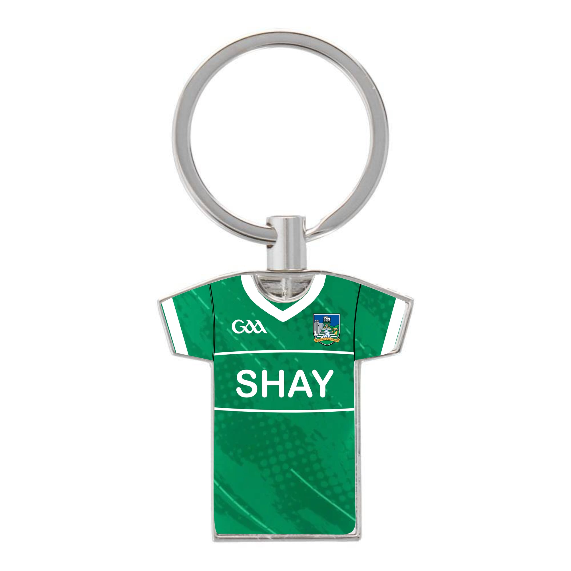 Limerick Jersey Keyring, Personalised gift