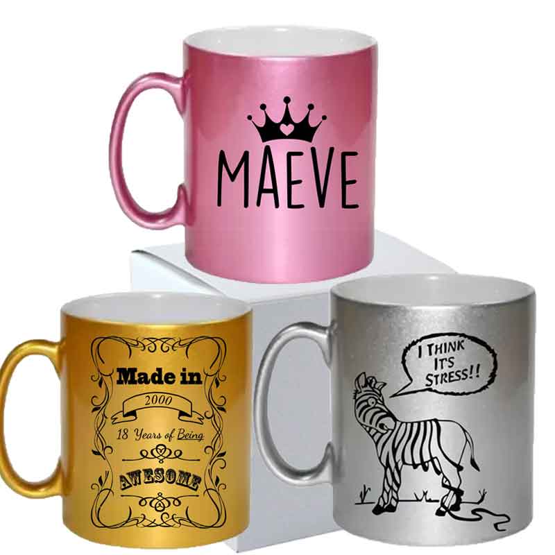 Metallic Mug Personalised Gift