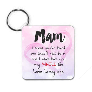 Plastic  Keyring - Personalise It