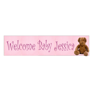 New Baby Banner, Personalised Gift