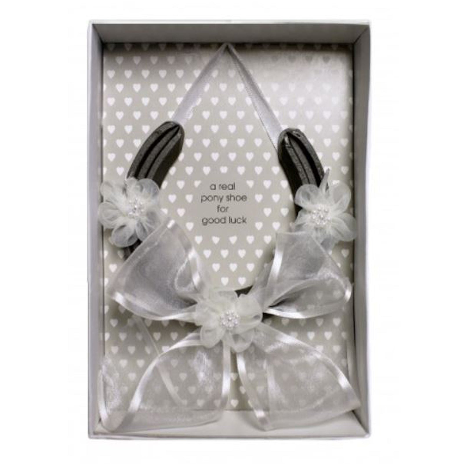 Real Pony Horseshoe with Sheer Bow, Personalised Gift