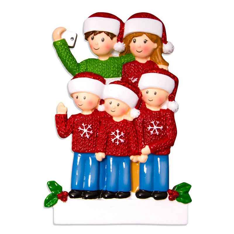 Christmas Decoration Selfie Family (5), Personalised Gift