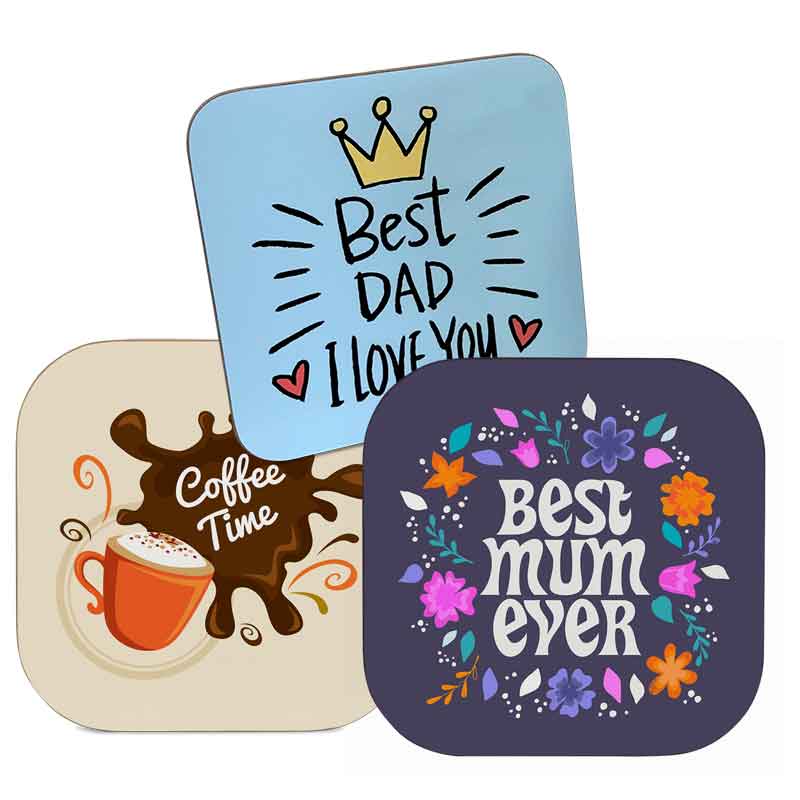 Square Coasters, Personalised Gift