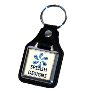 Leather Fob Keyring - Personalise It